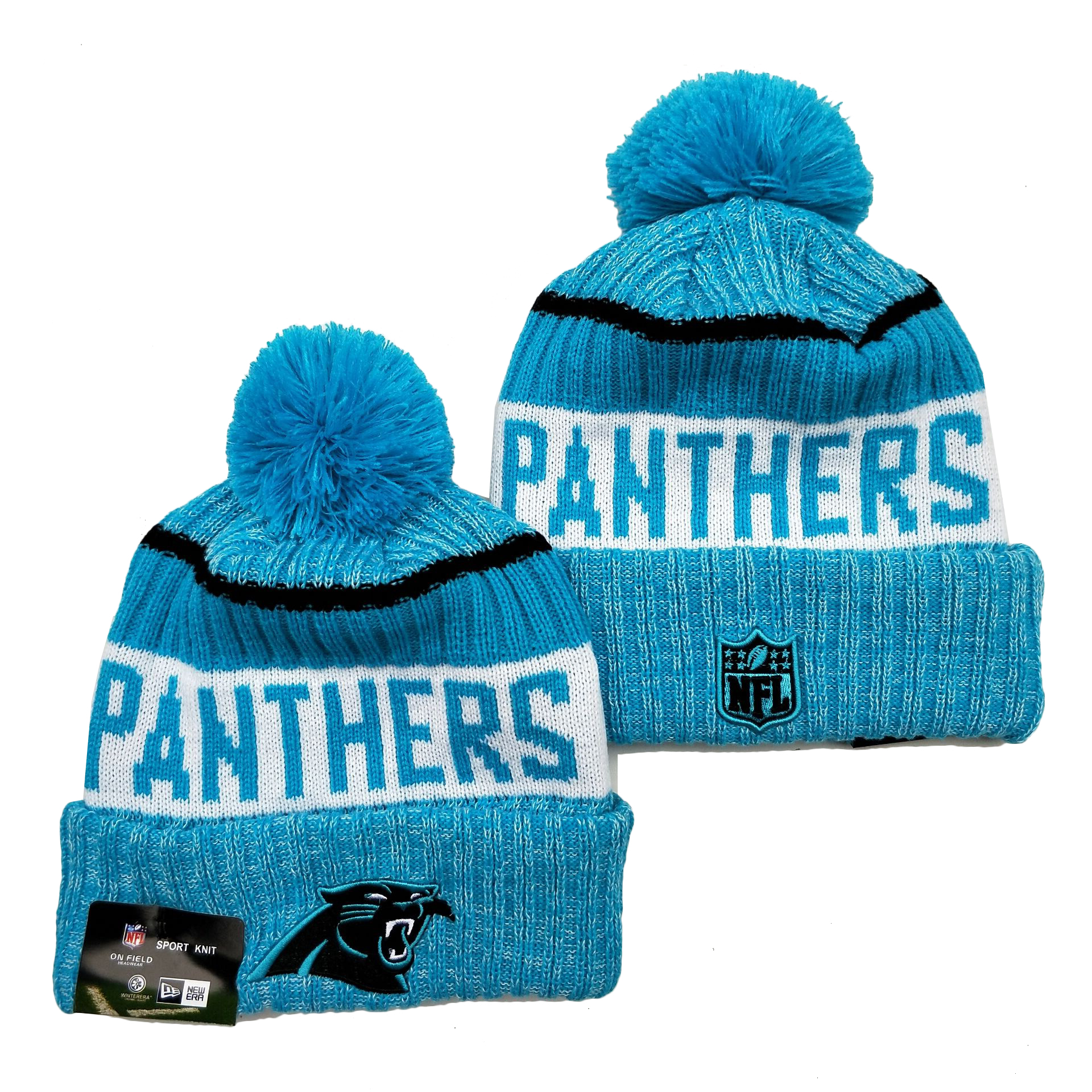 Carolina Panthers Knit Hats 061